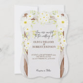 Witte Daisies vrolijke bloemeneenvoudige Waterverf Kaart (Voorkant)