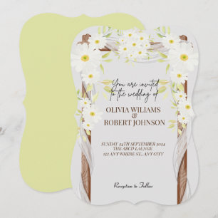 Witte Daisies vrolijke bloemeneenvoudige Waterverf Kaart