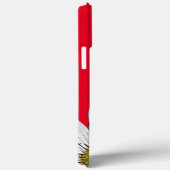 Witte Daisies Whimsical Bloemenrood Case-Mate iPhone Case (Achterkant / Rechts)