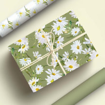 Witte Daisy Baby shower Pastel groene tuin