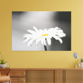 Witte Daisy Bloem Bloom Canvas Afdruk (Insitu (Woonkamer))