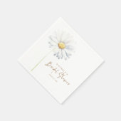 Witte Daisy Bloem Elegant Leuke Boho Servet (Hoek)