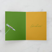 Witte Daisy Bloem Groene Gele Chirurgie Krijg Goed Kaart (Binnen)