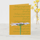 Witte Daisy Bloem Groene Gele Chirurgie Krijg Goed Kaart (Gele Bloem)