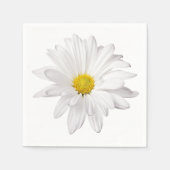 Witte Daisy Bloem Illustratie Bloemen Daisies Servetten (Voorkant)