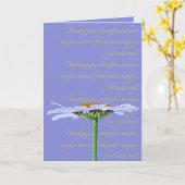Witte Daisy Bloem Lavendel Blauw Geel Get Well Kaart (Gele Bloem)