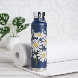 Witte Daisy Bloemen Boeket Waterfles