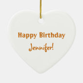 witte daisy bloemen gefeliciteerd keramisch ornament (Achterkant)