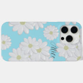 Witte Daisy Bloemen Moderne Bloemen Hemel Blauw Case-Mate iPhone Case (Achterkant (horizontaal))