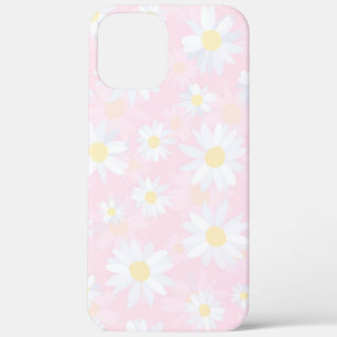 Witte Daisy Bloemen Roze Bloem Case-Mate iPhone Case