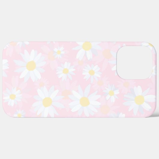 Witte Daisy Bloemen Roze Bloem Case-Mate iPhone Case (Achterkant (horizontaal))