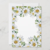 Witte Daisy Bloemrijke Verjaardag Kaart (Achterkant)