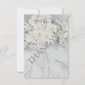 WITTE DAISY BOEKET RSVP-KAARTEN RSVP KAARTJE (Achterkant)