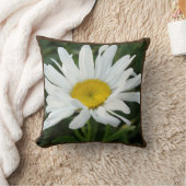 Witte daisy bruiloft gepersonaliseerd met naam kussen (Deken)