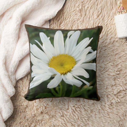 Witte daisy bruiloft gepersonaliseerd met naam kussen (Deken)