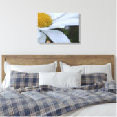 Witte Daisy Close-up Canvas Print (Insitu (Slaapkamer))