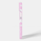 Witte Daisy Doodles op Roze Case-Mate iPhone Case (Achterkant / Links)