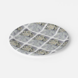 WITTE DAISY FLOWER BOUQUET PAPIER BORD