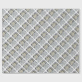 WITTE DAISY FLOWER BOUQUET WRAPPINGPAPIER CADEAUPAPIER (Vlak)