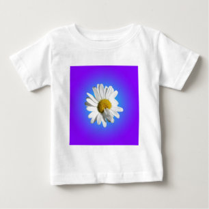 Witte Daisy Flower Floral Paarse Blauwe Gradiënt