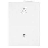 Witte Daisy Flower met een Bee Blank Kaart (Achterkant)