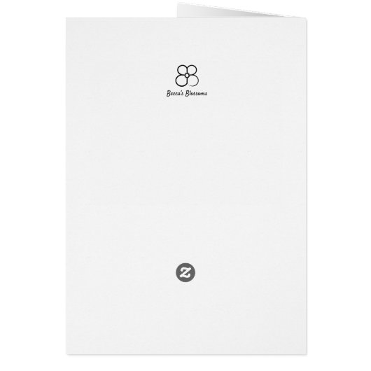 Witte Daisy Flower met een Bee Easter Kaart (Achterkant)