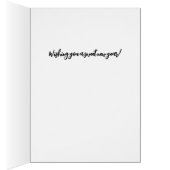 Witte Daisy Flower met een Bee Rosh Hashanah Kaart (Binnen (Rechts))