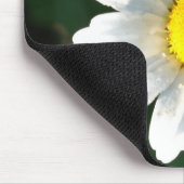 Witte Daisy Flower Mousepad Muismat (Hoek)