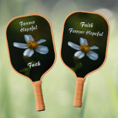 Witte Daisy Forever Hopeful Donker Groen Pickleball Paddle