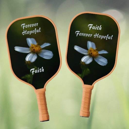 Witte Daisy Forever Hopeful Donker Groen Pickleball Paddle