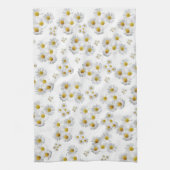Witte Daisy Keuken Handdoek (Verticaal)