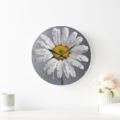 Witte Daisy met regendruppels Grote Klok (Huis)