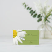 Witte Daisy Trouwtafel Plaats Kaarten Plaatskaartje (Staand voorkant)