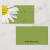 Witte Daisy Trouwtafel Plaats Kaarten Plaatskaartje (Voorkant / Achterkant)