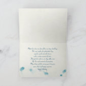 Witte Daisy veld voor verjaardag Kaart (Binnen)