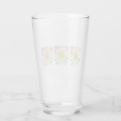 Witte Daisy Waterverf Glas (Achterkant)