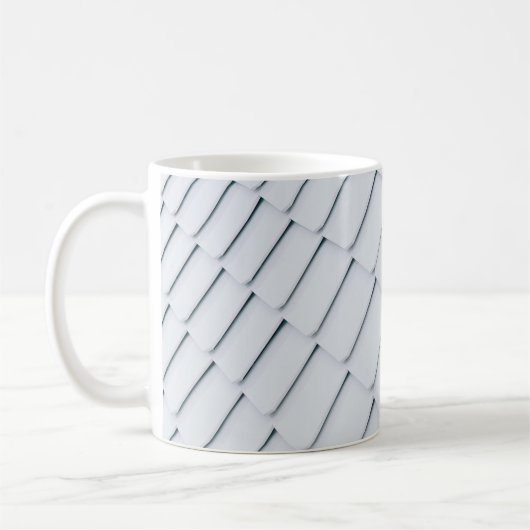 Witte dakpannen koffiemok (Links)