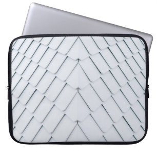 Witte dakpannen laptop sleeve