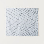 Witte dakpannen wandkleed (Voorkant (horizontaal))