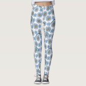 witte dames lange leggings (Voorkant)