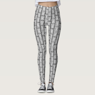 witte dames lange leggings