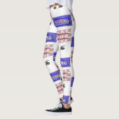 witte dames lange leggings (Links)