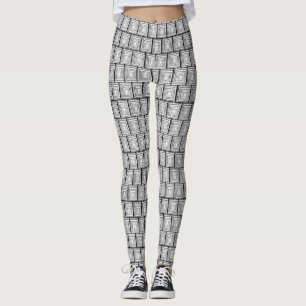 witte dames lange leggings