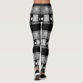 witte dames lange leggings (Achterkant)