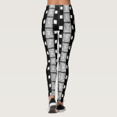 witte dames lange leggings (Achterkant)
