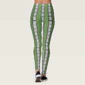 witte dames lange leggings (Achterkant)