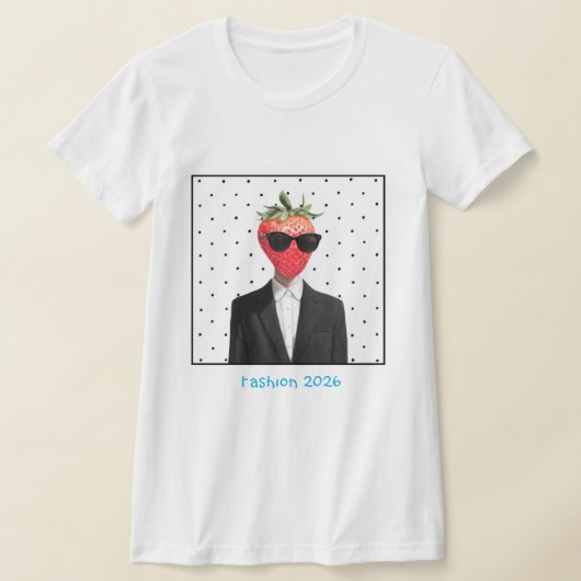 witte dames t-shirt met zwarte polka stippen (Laagn)
