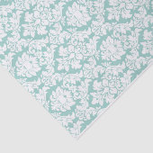 Witte damp op waterblauw tissuepapier (Detail)