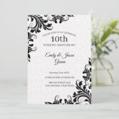 Witte dampen en zwarte zeugen kaart (Staand voorkant)