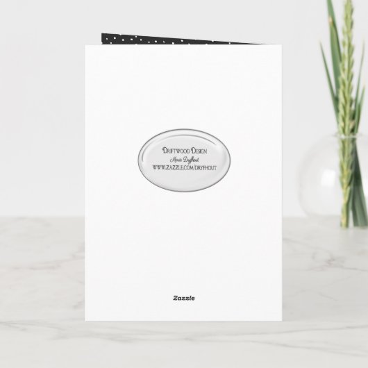 witte dandelion voor vriend kaart (Achterkant)